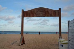 Strandspaziergang in Richtung der Danziger Innenstadt