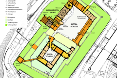 Plan von Mittel- und Hochschloss der Marienburg